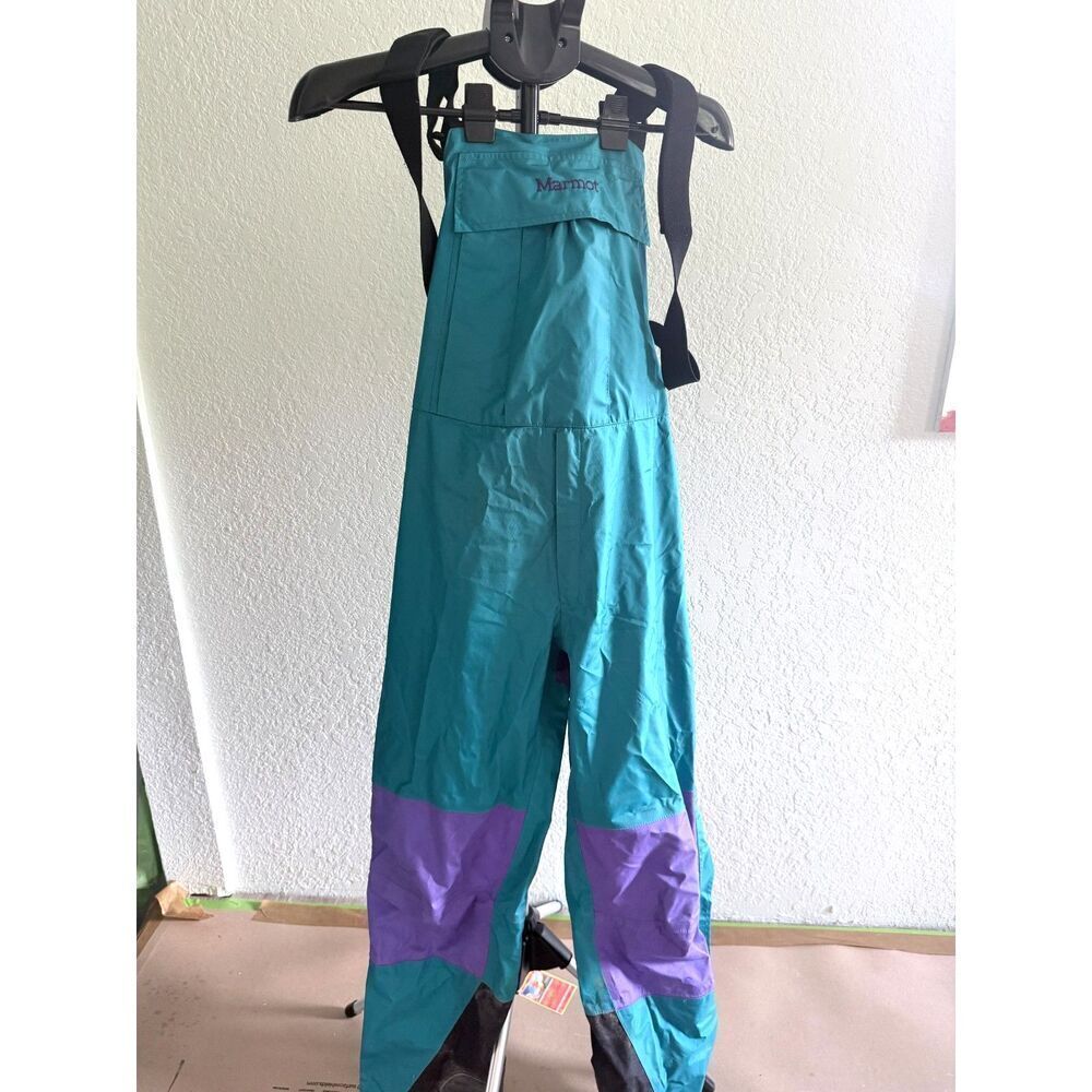 Vintage Marmot GORE-TEX Waterproof Winter Snow Bibs Pants Ski Snowboard Size L